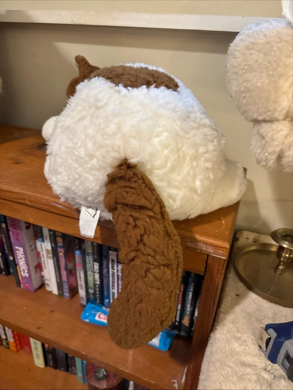 DAKIN Cream and Brown Plush Toy with Label